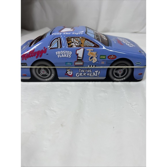 Kellogg's Frosted Flakes Car Tin 1998‎ Tony The Tiger Racing Container Kellog - Picture 6 of 16